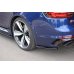 Накладки сплиттеры боковые на задний бампер на Audi RS4 B9 Avant